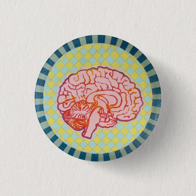 brainiac 1 inch round button (Front)