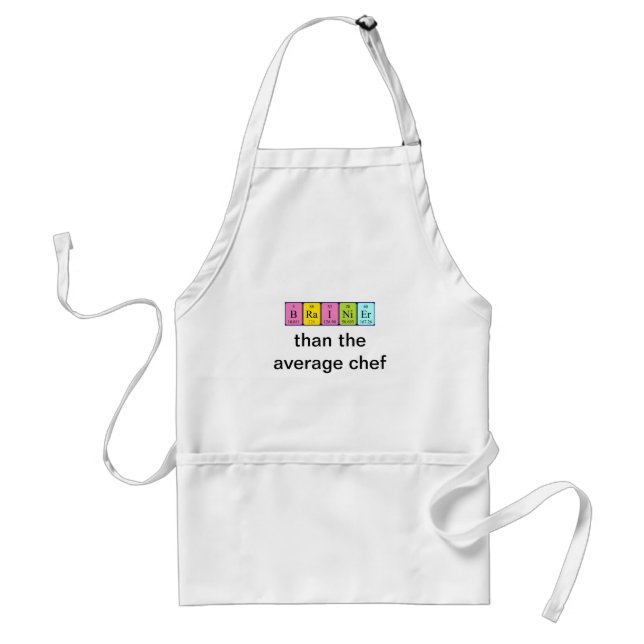 Brainier periodic table name apron (Front)