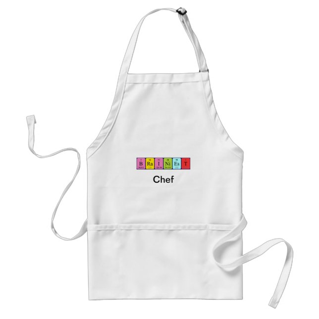 Brainiest periodic table name apron (Front)