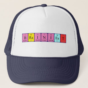 Brainiest periodic table name hat