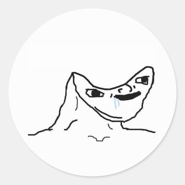 Brainless wojak stickers (Front)