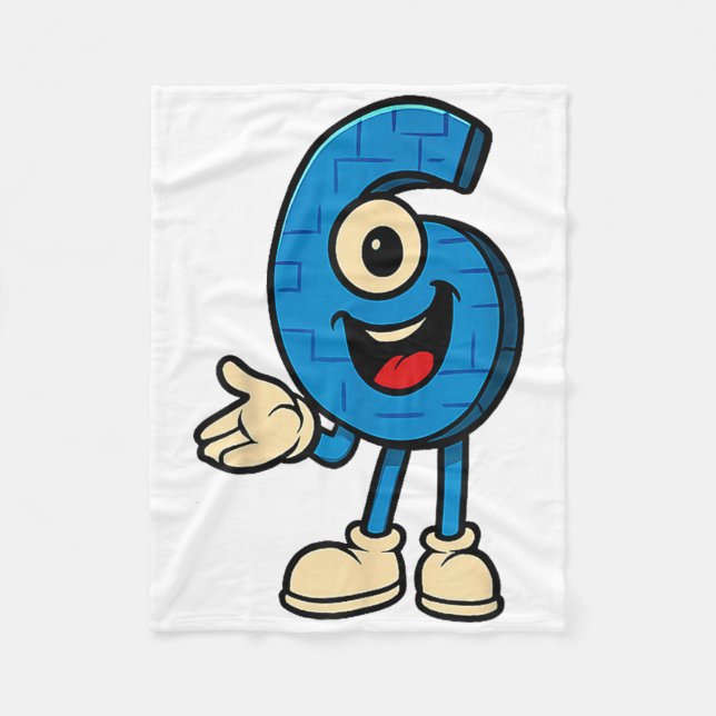 Brainrot 67 Meme Six Seven 6-7 Funny Internet Joke Fleece Blanket (Front)
