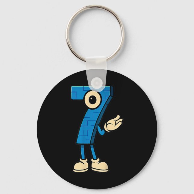 Brainrot 67 Six Seven 6 7 Meme Custome  Keychain (Front)