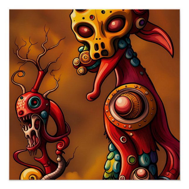 Brainrot - Ken Gauge Surreal Art Poster (Front)