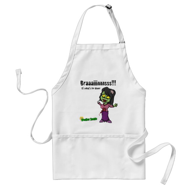 Brains for dinner! standard apron (Front)