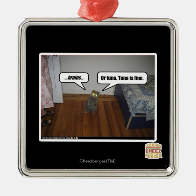 brains metal ornament (Front)