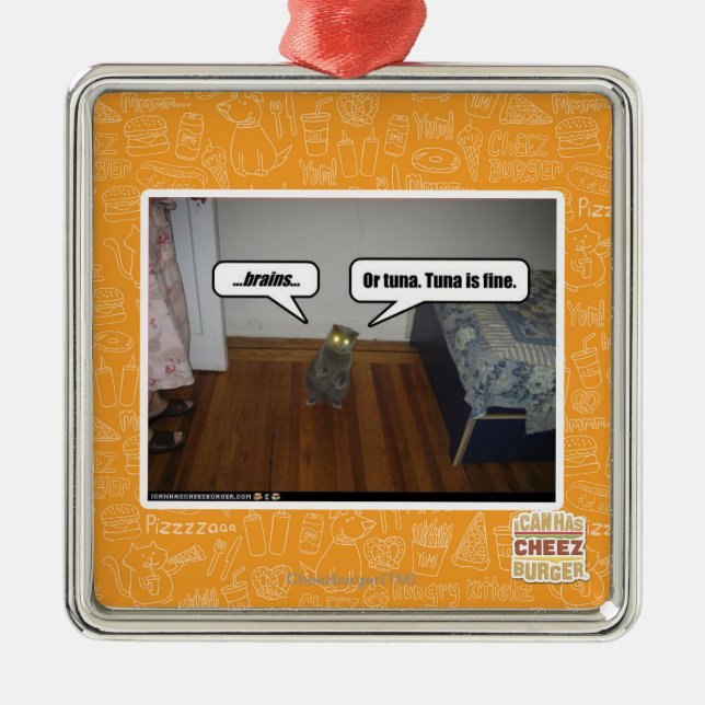 brains metal ornament (Front)