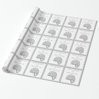 brains wrapping paper