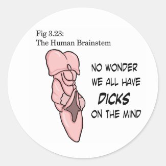 Brainstem Funny Sticker