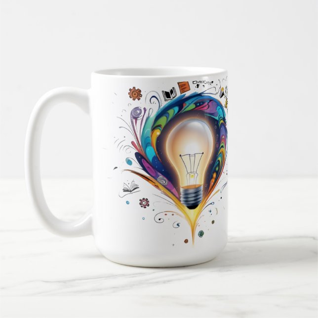 Brainstorm & Achieve Mug | Fuel Your Creativity (Left)
