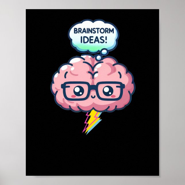 Brainstorm Ideas! Advice For All Sticker  Poster (Front)