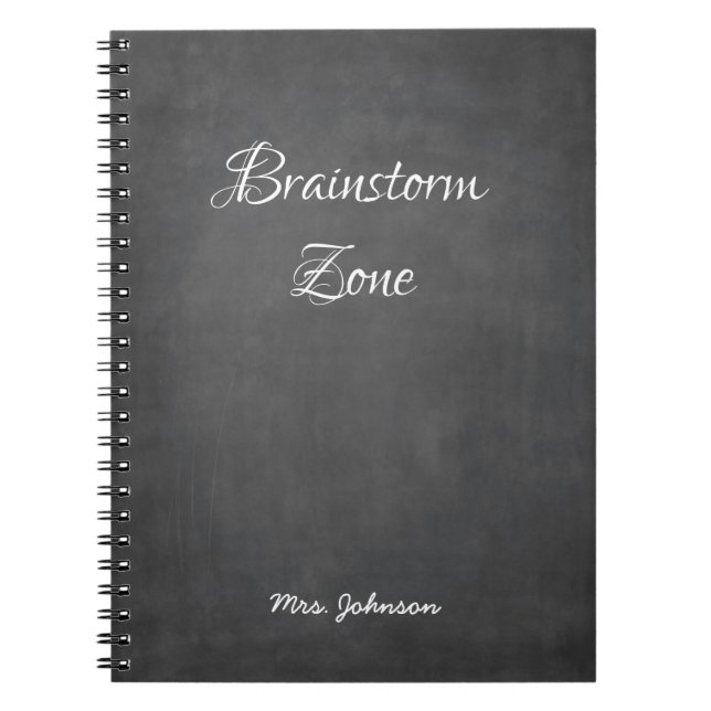 Brainstorm  Zone grey Notebook (Front)