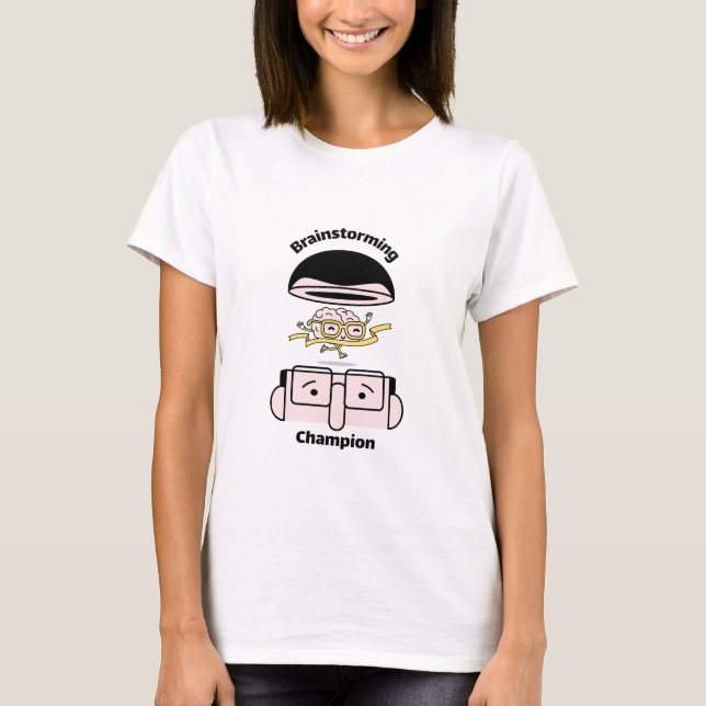 Brainstorming Champion Brain T-Shirt (Front)
