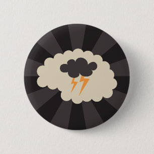 Brainstorming creativity ideas 2 inch round button