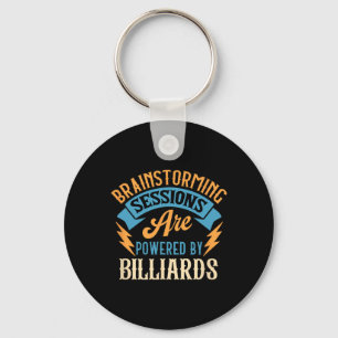 Brainstorming Sessions Billiards Enthusiast  Keychain