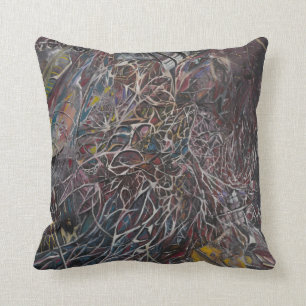 Brainwaves 2014 throw pillow
