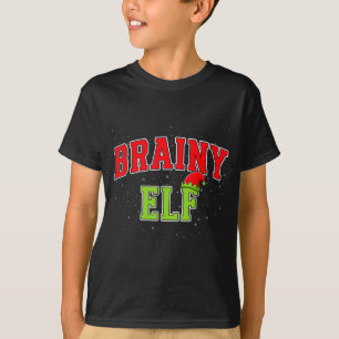 Brainy Elf Christmas Family Matching Group Xmas  T-Shirt