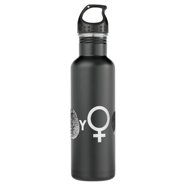 Brainy Girls Rock! 710 Ml Water Bottle (Front)