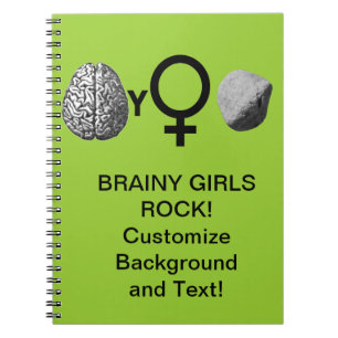 Brainy Girls Rock! Notebook