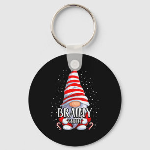 Brainy Gnome Christmas Pajamas Matching Family Gro Keychain