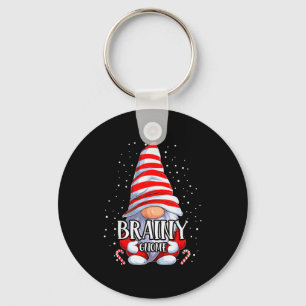 Brainy Gnome Christmas Pajamas Matching Family Gro Keychain