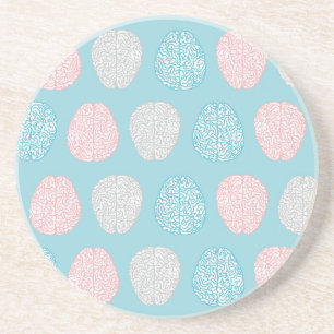 Brainy Pastel Pattern Coaster