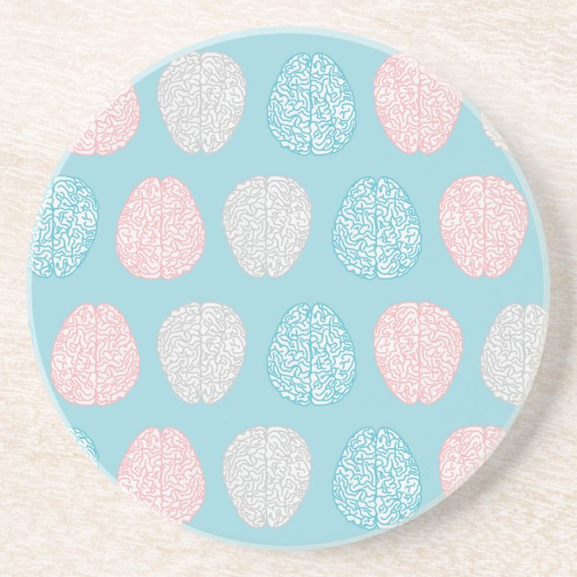Brainy Pastel Pattern Coaster (Front)