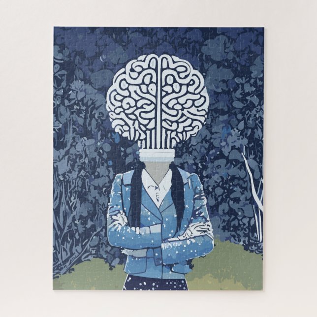 Brainy Person Jigsaw Puzzle (Vertical)