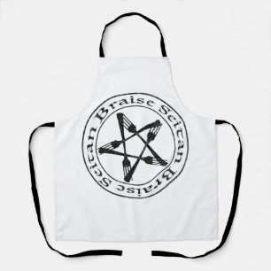 Braise Seitan Vegan Pentagram (dark version) Apron