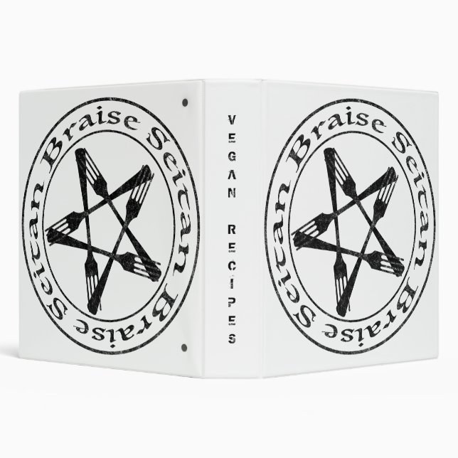 Braise Seitan Vegan Pentagram (dark version) Binder (Background)