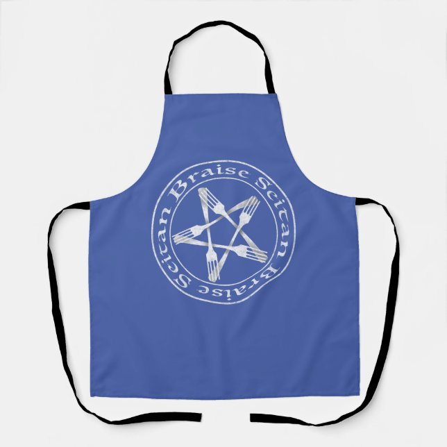Braise Seitan Vegan Pentagram (light version) Apron (Front)