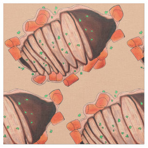 Braised Beef Brisket Jewish Food Holiday Dinner Fabric