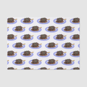  Braised lamb shank cartoon illustration  Tissue Paper