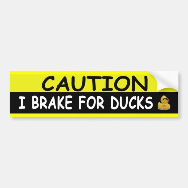 Brake For DUCKS Bumper Sticker (Front)