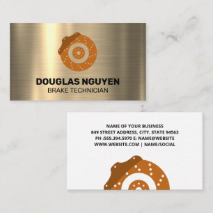Brake Rotor Car Part Business Card