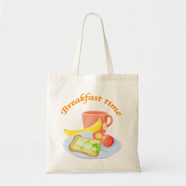 Brakfast time illustration tote bag (Front)