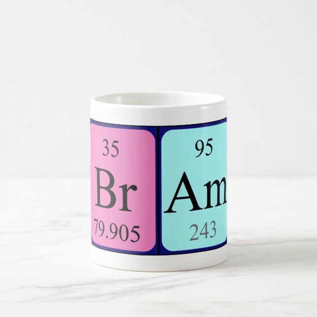 Bram periodic table name mug (Center)