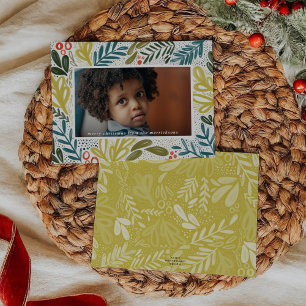 Bramble Festive Botanical Photo Holiday Card