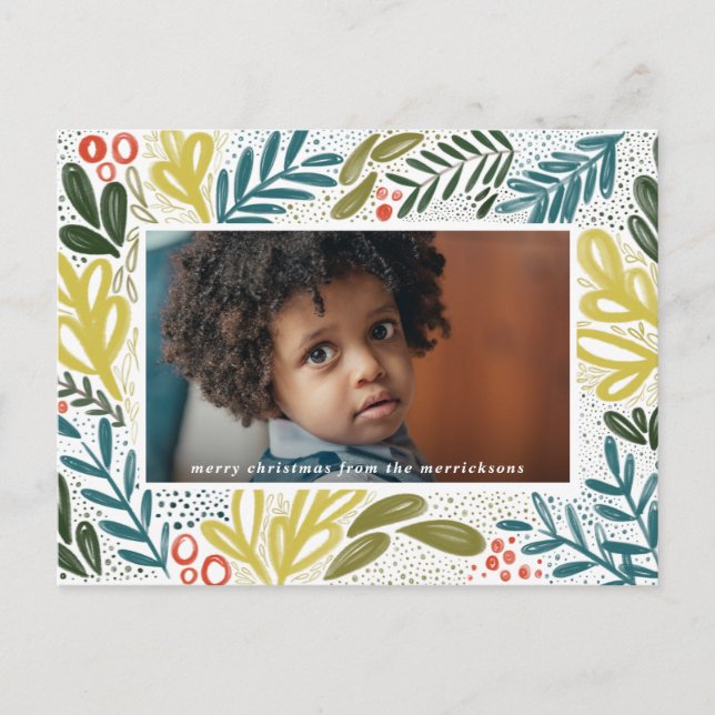 Bramble Festive Botanical Postcard (Front)