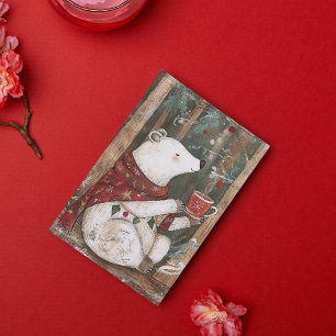 Bramble l'Ours Carte de Noël Woodland Whimsy