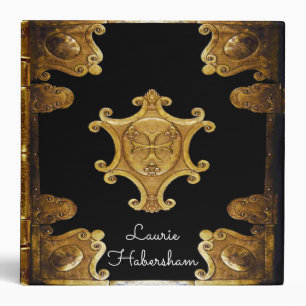 Bramfleur Gothic Old Book Style Monogram Binder