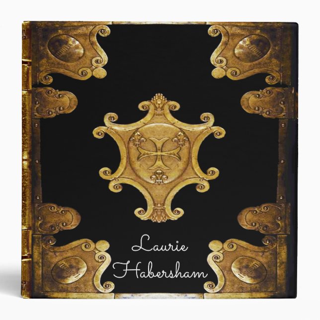 Bramfleur Gothic Old Book Style Monogram Binder (Front)