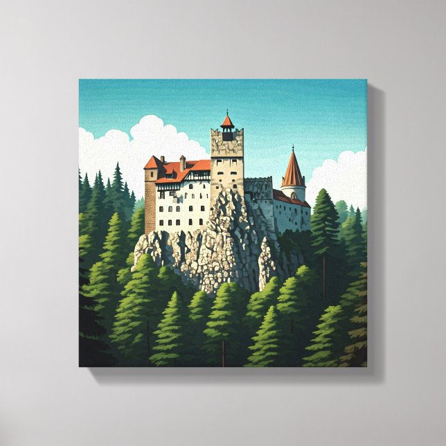 Bran Castle Romania Canvas Print (Front)
