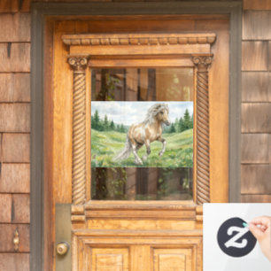 Brana Pinto Palomino Icelandic Watercolor Window Cling
