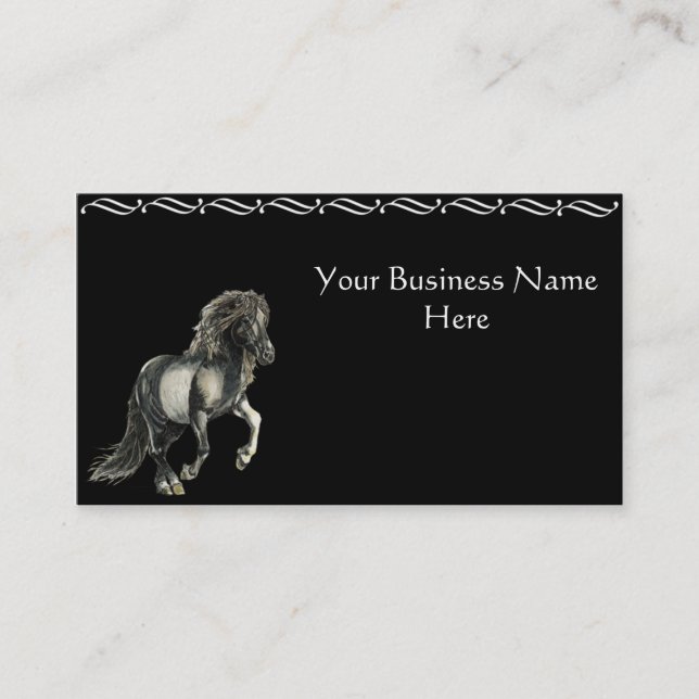 Brana the Icelandic Horse Business Card (Front)