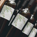 Branch and Berries Holiday Christmas Wine Label<br><div class="desc">Make your own wine labels for holiday gifts or favors with these personalized labels featuring modern,  elegant holly and berries with your message in chic lettering in any color. MATCHING items in our store.</div>
