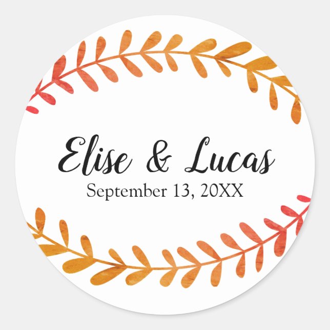 Branch Fall - Circle Sticker (Front)
