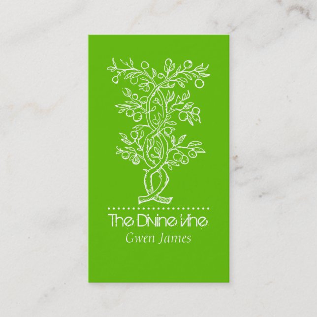 Branch Fruit Tree Landscaper Or Gardener Business Business Card (Front)