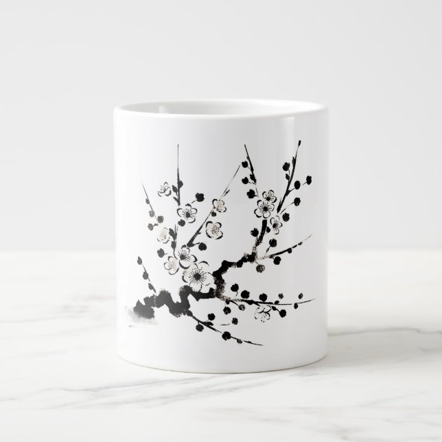 Branch of cherry blossoms large coffee mug (Front)
