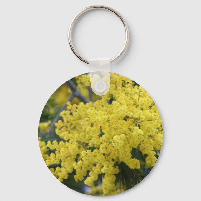Branch of mimosa keychain (Front)